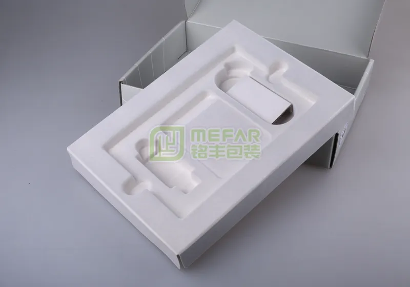 摄像头湿压白色甘蔗浆纸托 - 画像2