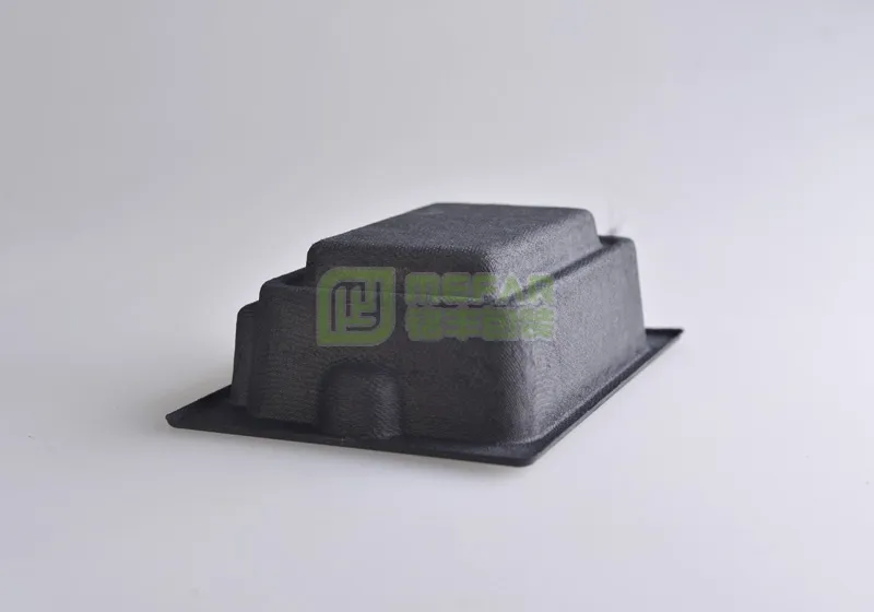 平板黑色湿压甘蔗浆纸托(纸塑) - Bild 4