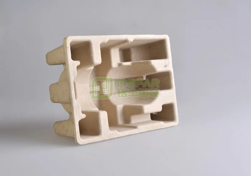 音响黄色干压原木浆纸托(纸浆模塑) - Imagen 2