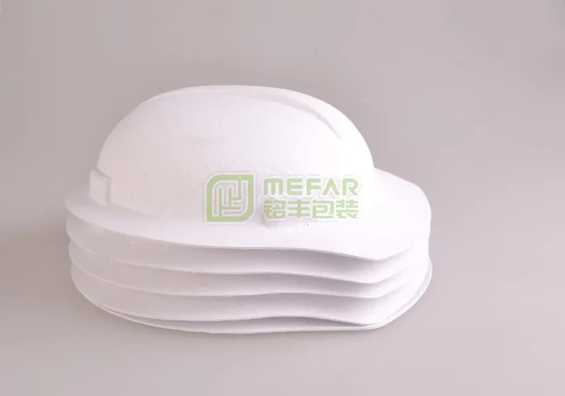 安全帽白色湿压精品纸托(纸浆模塑) - Imagen 2