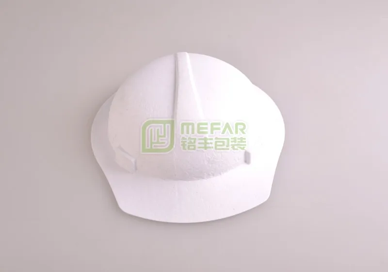 安全帽白色湿压精品纸托(纸浆模塑) - Imagen 3