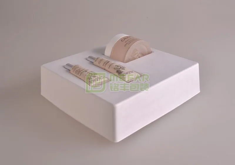护肤品白色湿压精品纸托(纸塑) - Image 2