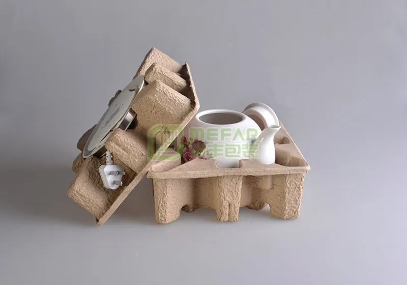 陶瓷壶黄色干压原木浆纸托(纸塑) - Image 6