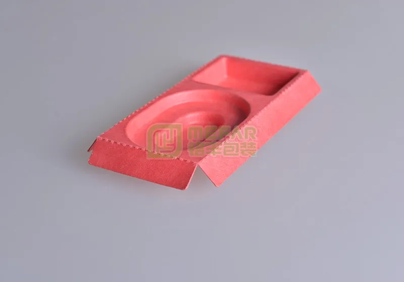 蓝牙红色湿压甘蔗浆纸托(纸浆模塑) - Bild 4