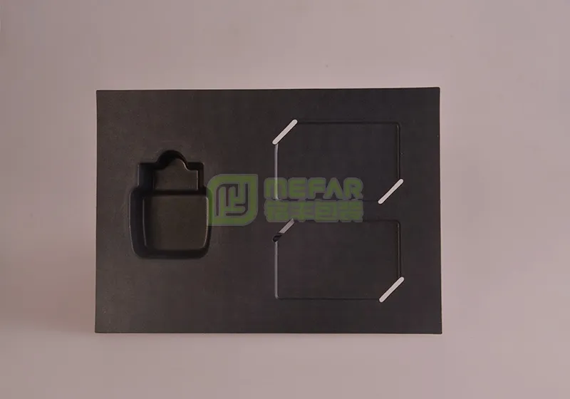 香水瓶黑色湿压工艺纸托(纸浆模塑) - Imagen 4