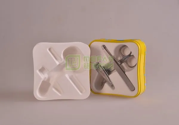 医用工具白色湿压工艺纸托（纸塑）