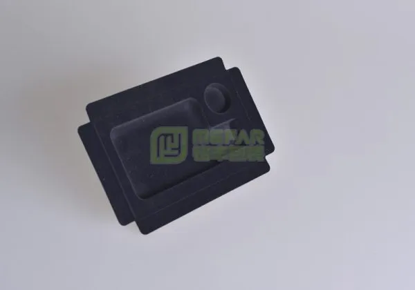 瓶子类黑色湿压竹浆精品纸托（纸塑）