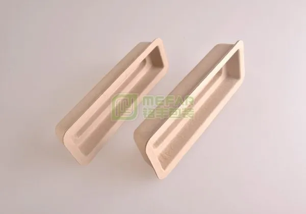 工艺类黄色干压纸托（纸浆模塑）