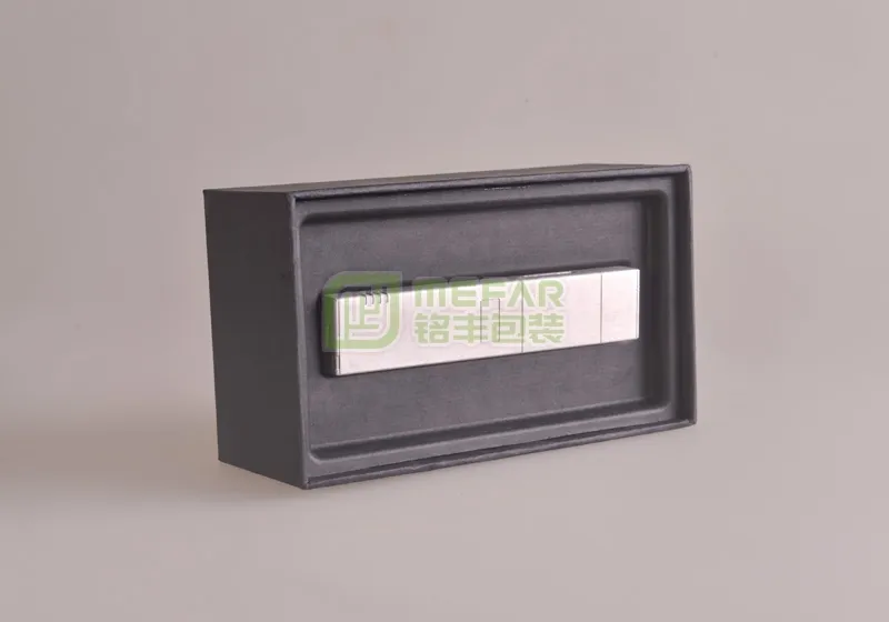 手机黑色湿压甘蔗浆纸托(纸塑)