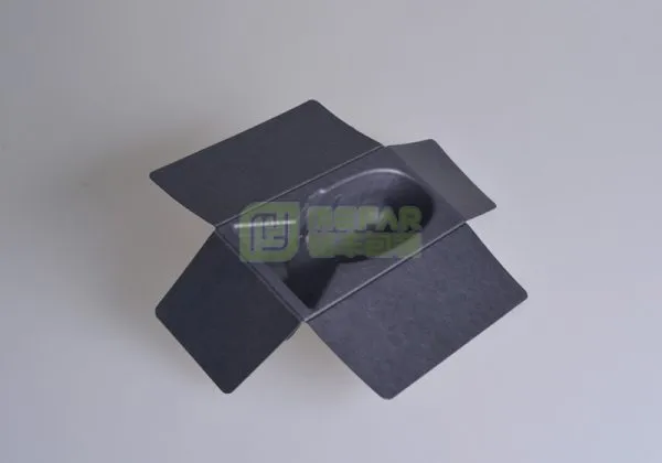 摄像头黑色湿压精品头纸托（纸塑）