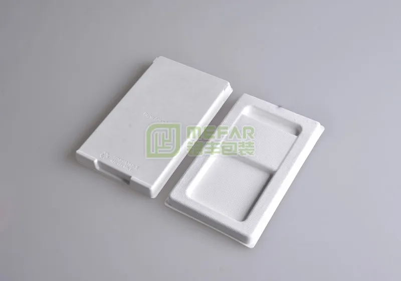 Gamepad Bandeja blanca de papel prensado de pasta de caña (papel maché)