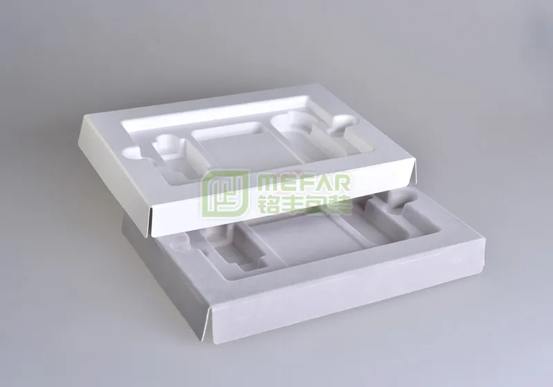 Bandeja de Papel Blanco Plano de Pulpa de Caña de Azúcar Prensada en Húmedo (Papel-Molde)