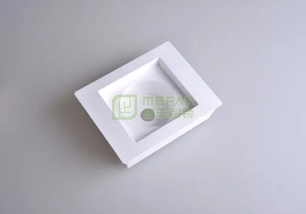 蓝牙耳机白色湿压甘蔗浆纸托（纸塑）