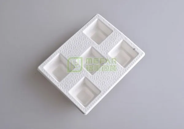 充电器白色湿压精品纸托（纸塑）