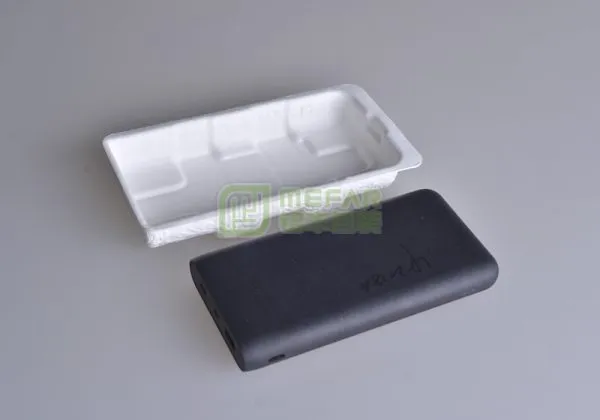 移动电源白色干压纸托（纸浆模塑）