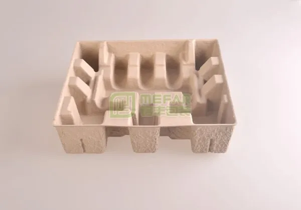 显示屏黄色干压纸托（纸浆模塑）