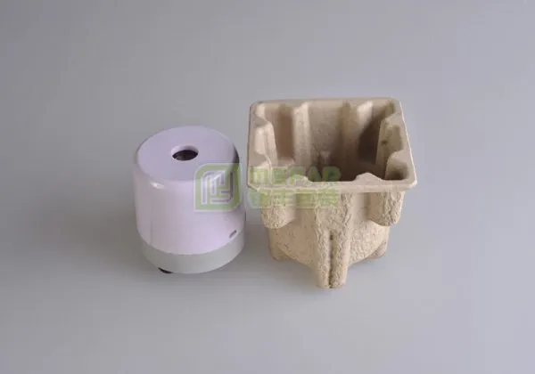 空气净化器黄色干压纸托（纸塑）