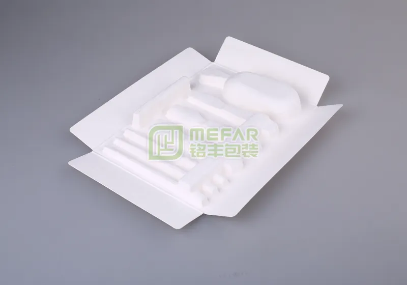 护肤品白色湿压纸托(纸塑) - Imagen 2