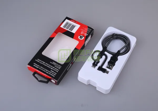 数据线精品湿压纸托（纸塑）