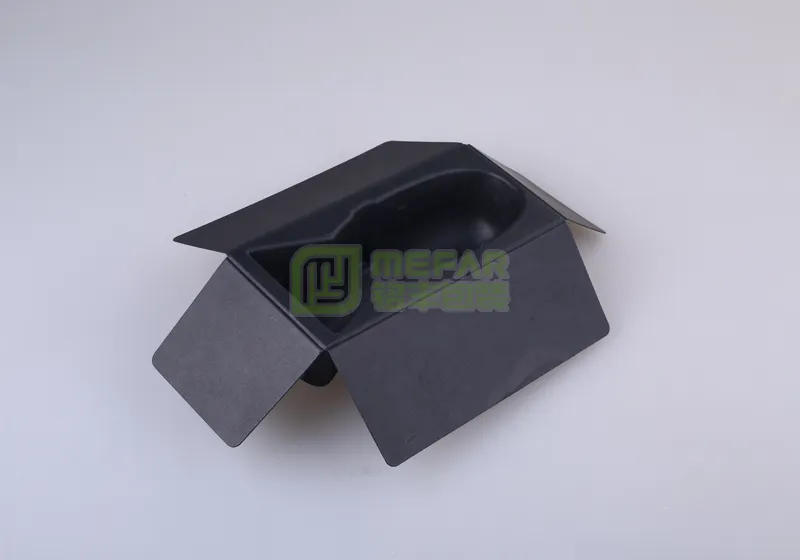 摄像头甘蔗浆黑色湿压纸托