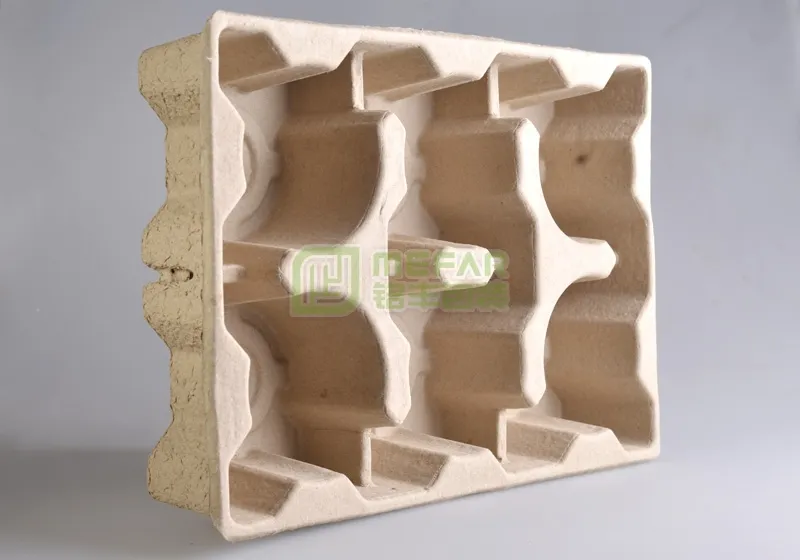 瓶子类黄色干压甘蔗浆纸托(纸塑) - Imagen 3