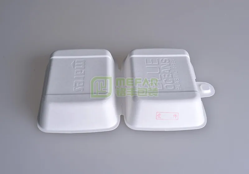 快餐盒白色湿压精品竹浆纸托(纸浆模塑) - Image 2