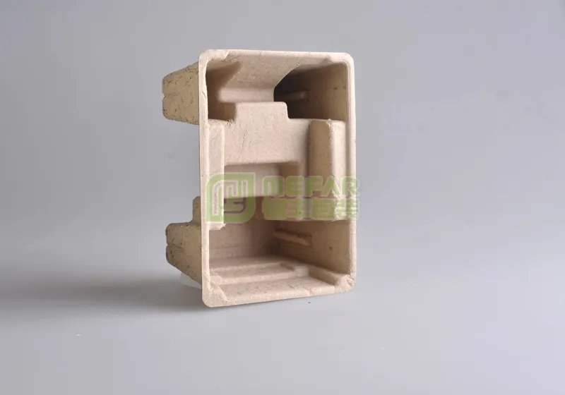 插头黄色干压原木浆纸托(纸浆模塑) - Image 2